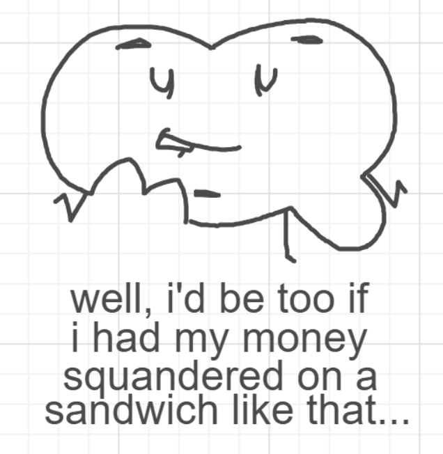 A panel from You're In Danger, Boy, episode seven of the Board Boards object show by Furretwalk/WalkingFurret.