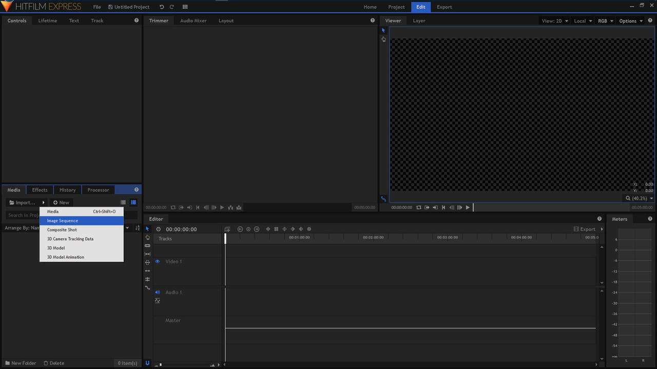HITFILM IMAGE SEQUENCE