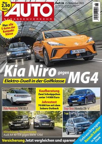 Cover: Auto Strassenverkehr Magazin No 26 vom 23  November 2023