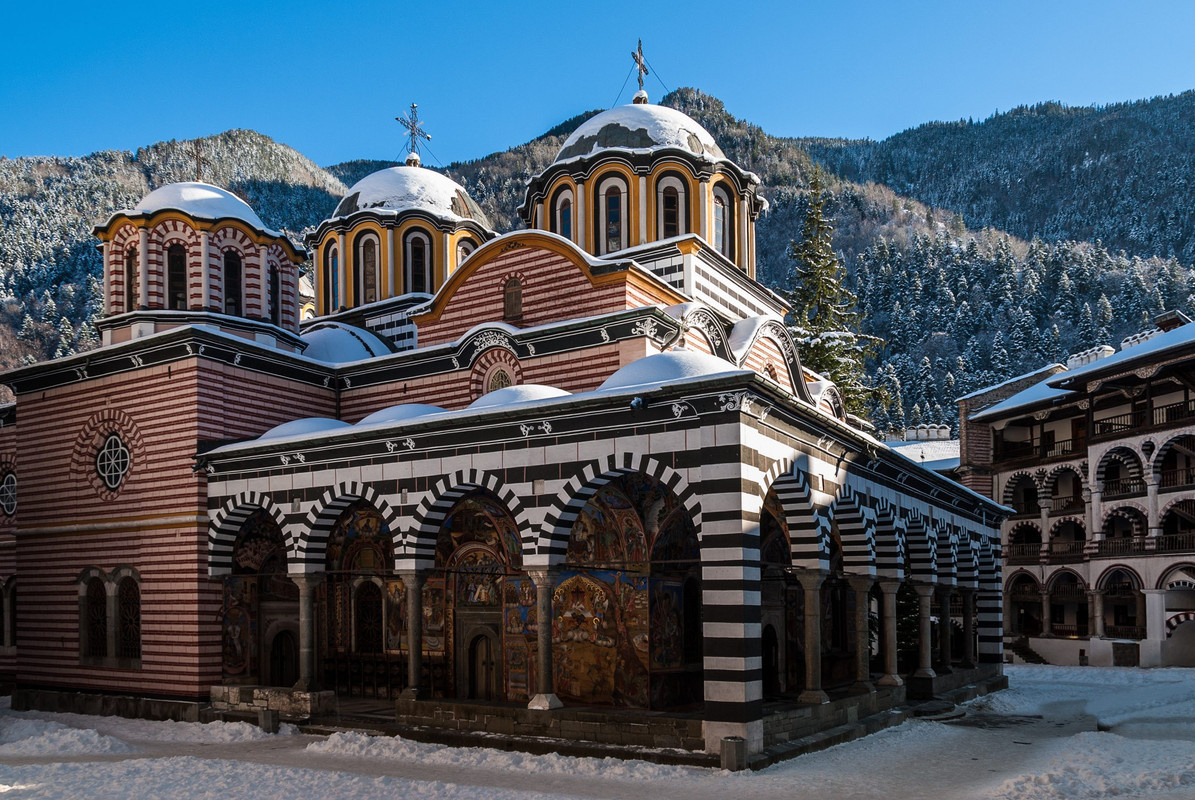 Rila Monastery in winter