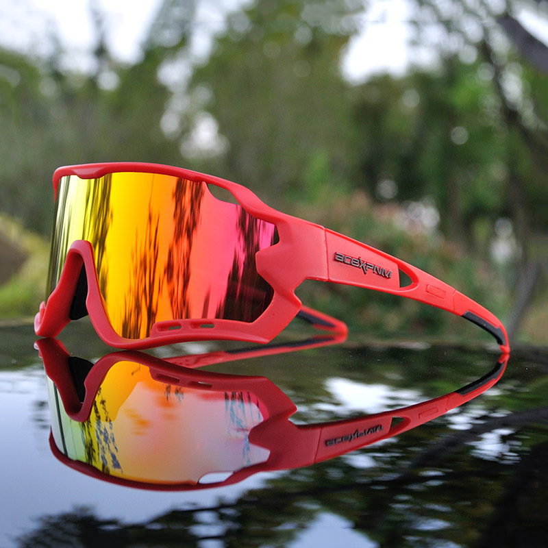 NEW 2020 Polarized Cycling Glasses Mountain Bike Goggles Sports 4 LENS UV400