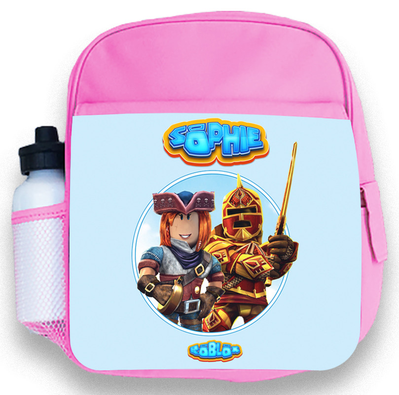 Personalised Kids Backpack Any Name Roblox Girl Childrens Back To