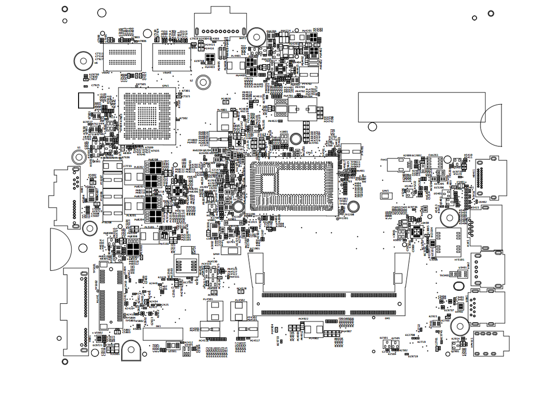 Dell Inspiron 15-3542 - Wistron Cedar MB 13269-1 - FX3MC Boardview And