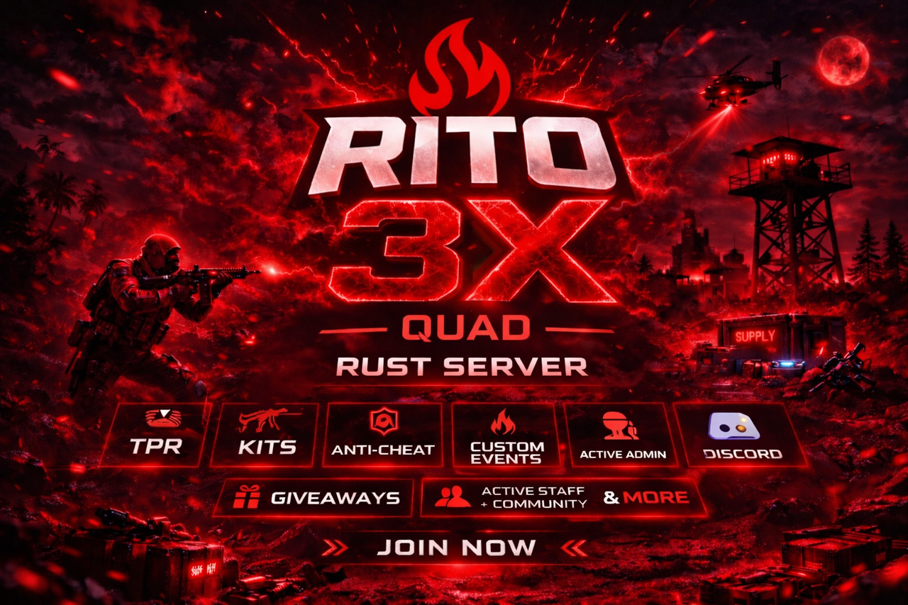 [AU] Rito 3x • Quad • Raid Bases • Events • Kits & More