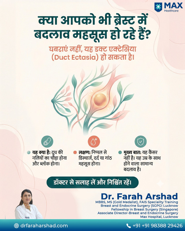 Dr farah arshad breast specialist in lucknow