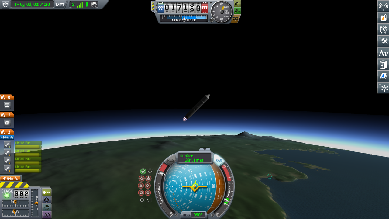 After core stage seperation