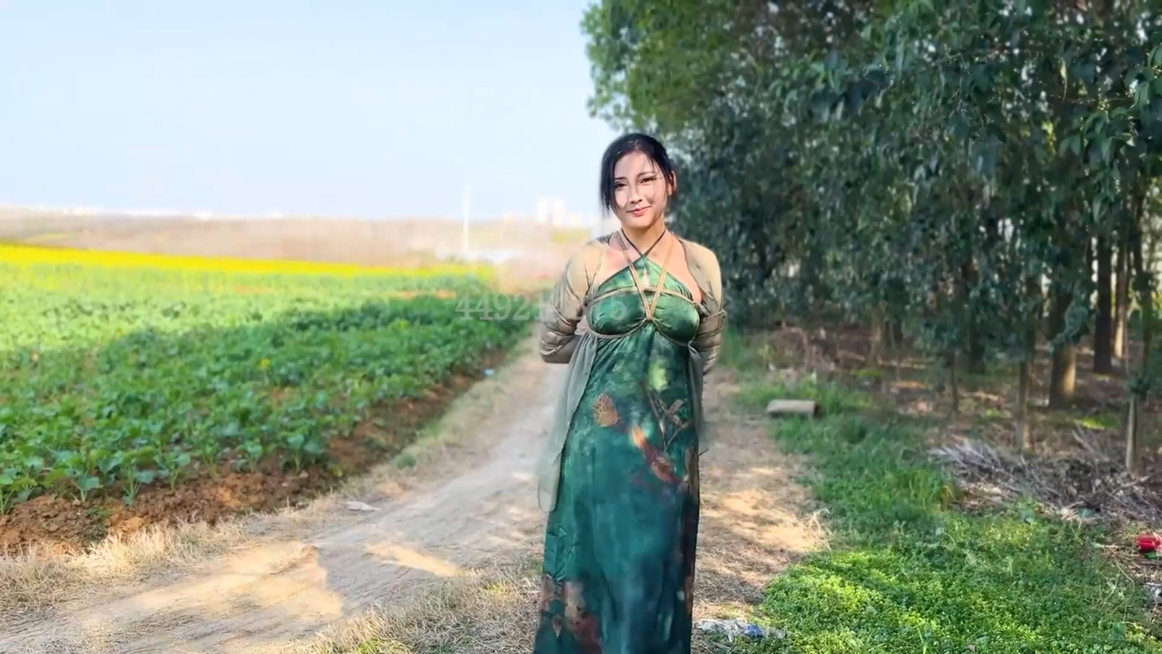 子衿绳艺 小雅户外旗袍五花紧缚.mp4_20230328_185339.724
