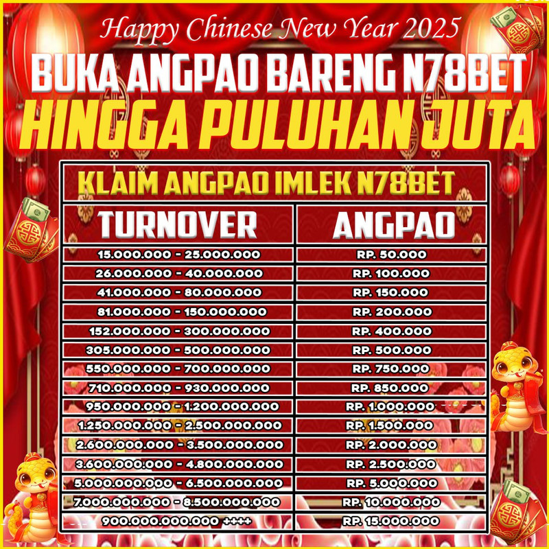 N78BET : Login N78BET Raih Event Angpao Hadiah Ratusan Juta Rupiah