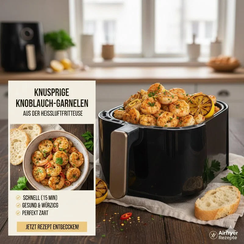 Koblauch Garnelen aus der Heißluftfritteuse