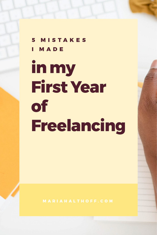 When I first started freelancing, I didn’t have a lot or resources or anyone I could ask for help. Looking back, there are so many things I would have done differently. So today I’m sharing the top five mistakes I made in my first year freelancing — and how you can learn from them!