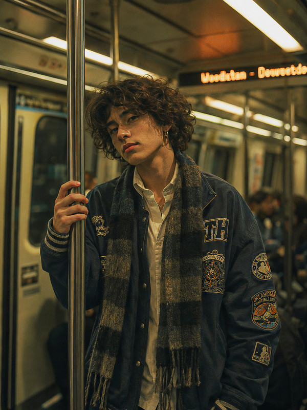 Subway Cinematic Portrait | PromptGet
