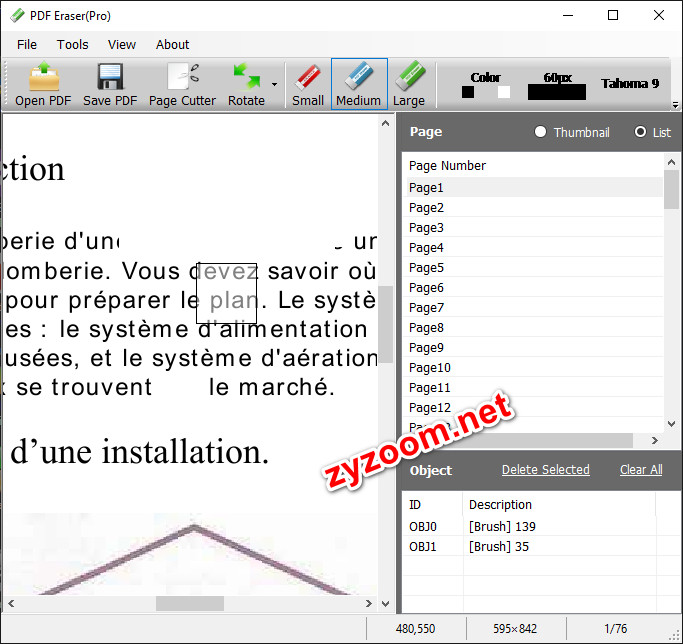 برنامج PDF Eraser Pro 1.9.6 لمسح و أضافة و التعديل على ملف PDF مع التفعيل 2