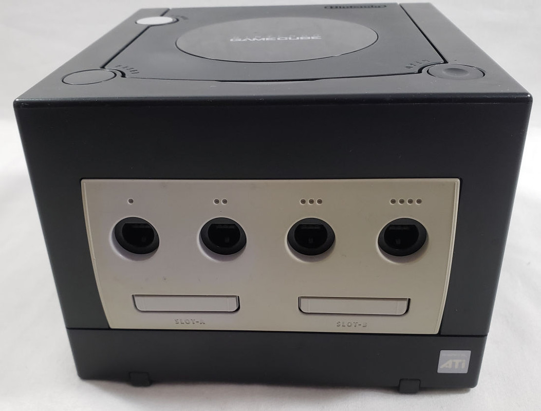 Nintendo GameCube System Console Black 2 Controllers Game