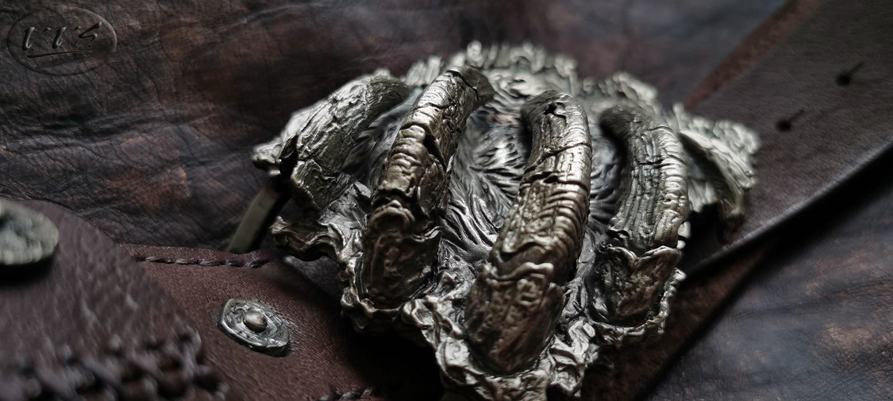 пряжка медведь литая большая нейзильбер4