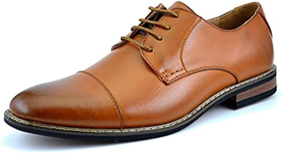 BRUNO MARC MODA ITALY PRINCE MEN'S CLASSIC MODERN OXFORD LACE DRESS SHOES