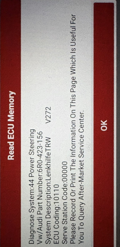 ECU module info