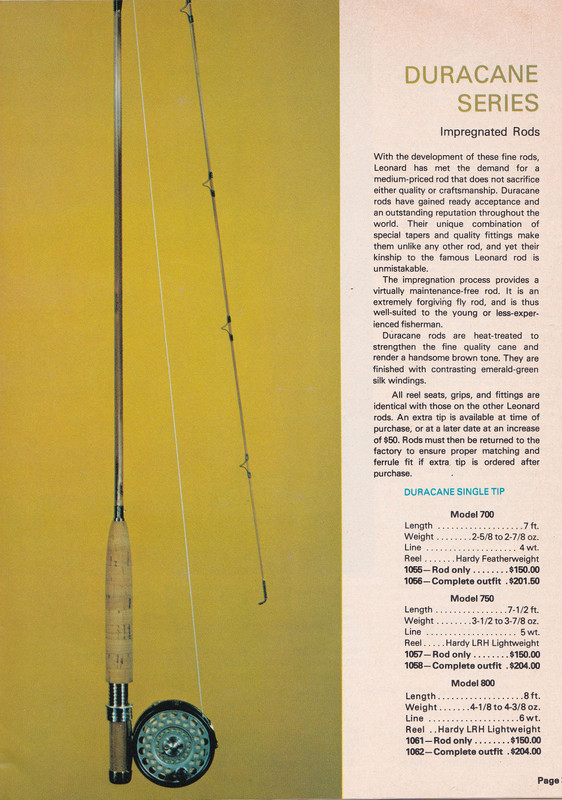 CATALOG - 1974 (Fall) H L LEONARD ROD CO (Duracane)