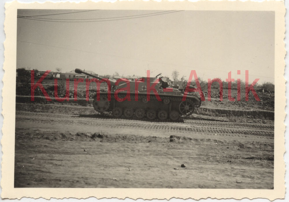Foto Wehrmacht Russland Front Panzer Stug Sturmgeschütz