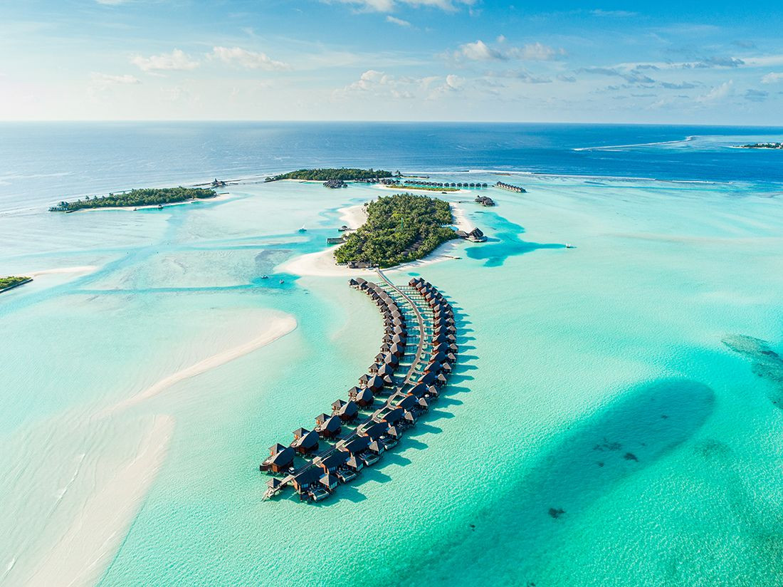 Bungalow sulle acque delle Maldive