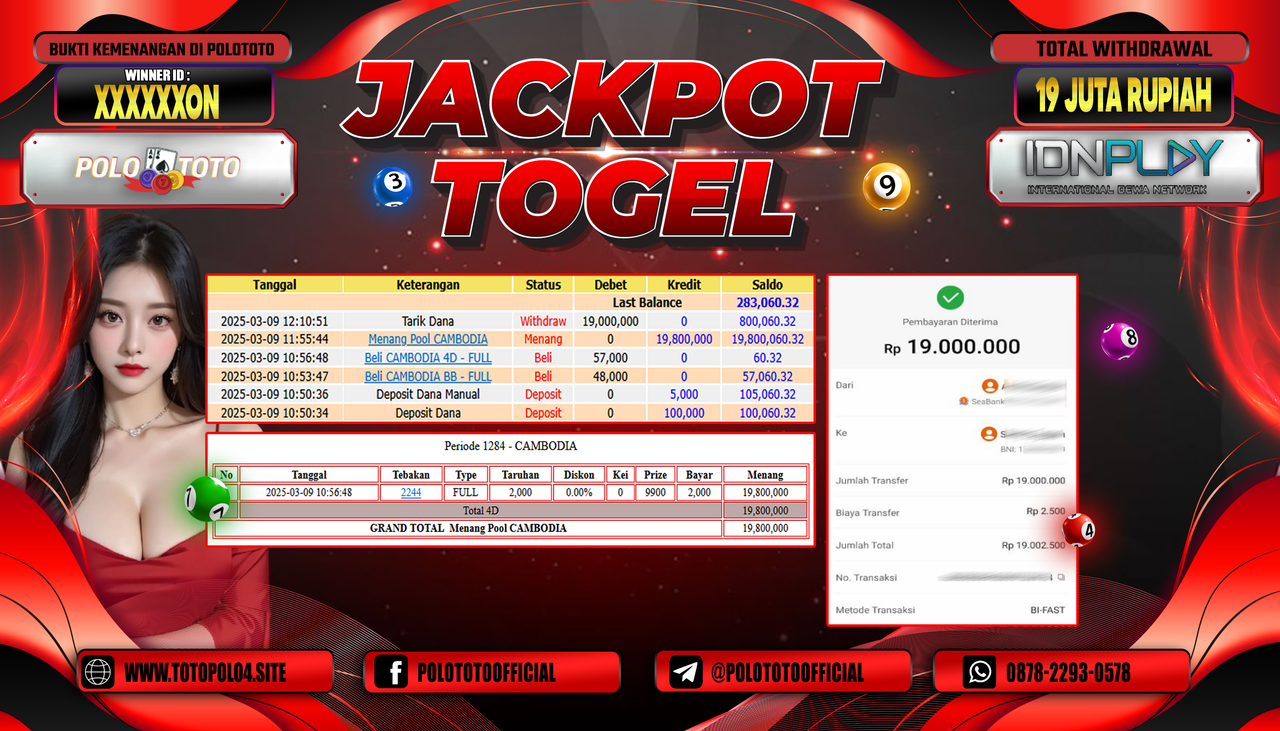 POLOTOTO JACKPOT TOGEL CAMBODIA POOLS Rp.19.000.000,-
