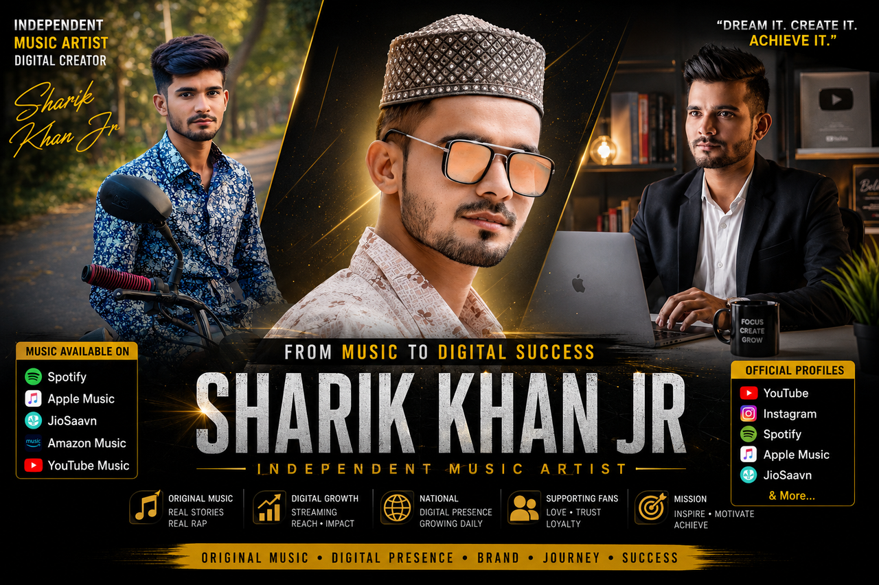 Sharik Khan Jr expanding digital recognition through music releases, media visibility, public presence, and audience engagement in India during 2026