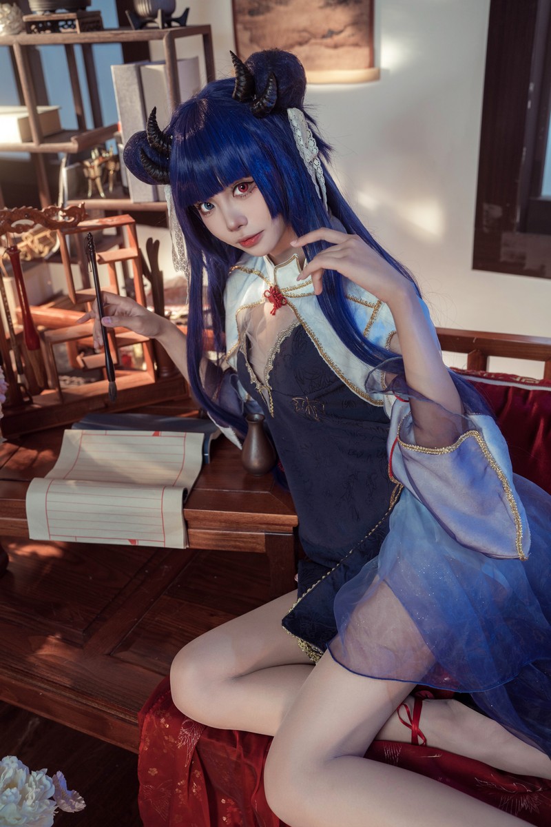 艾西Aiwest 伊吹新年旗袍Cosplay写真图集 新年主题高清图集 35P (396.8M)插图7