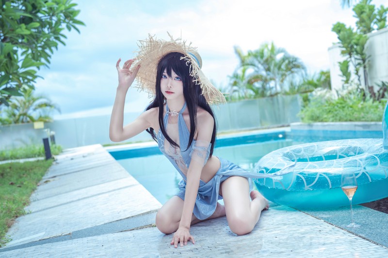 艾西Aiwest 永劫无间顾清寒Cosplay写真图集 游戏角色高清美图 18P (183M)插图4