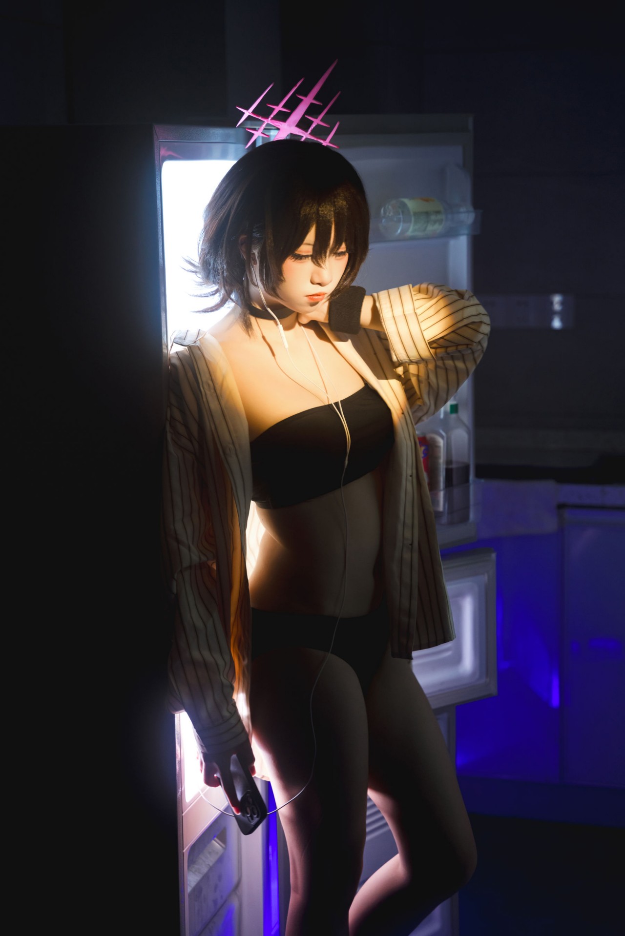 纸悦etsu_ko《美咲泳装》作品写真，好看的抹胸小美女插图9