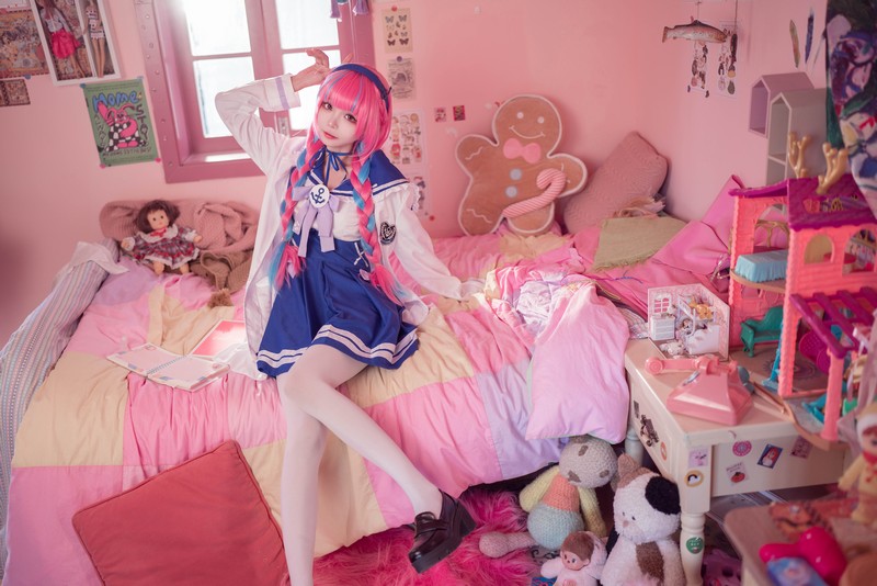 艾西Aiwest 湊阿库娅私服Cosplay写真图集 虚拟主播高清美图 55P (274.4M)插图1