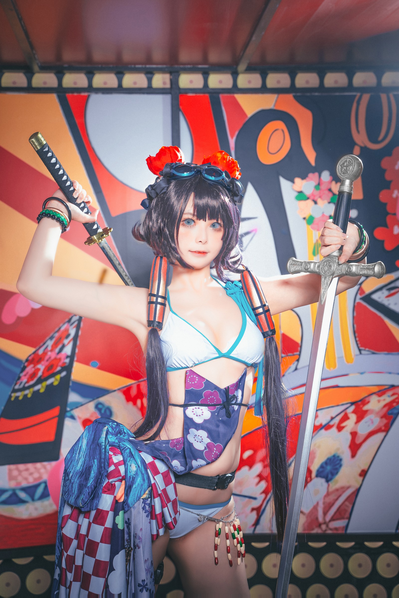 w百合欧皇子w 水着阿荣写真集 – 泳装COS 高清图集 [21P-232MB]插图3