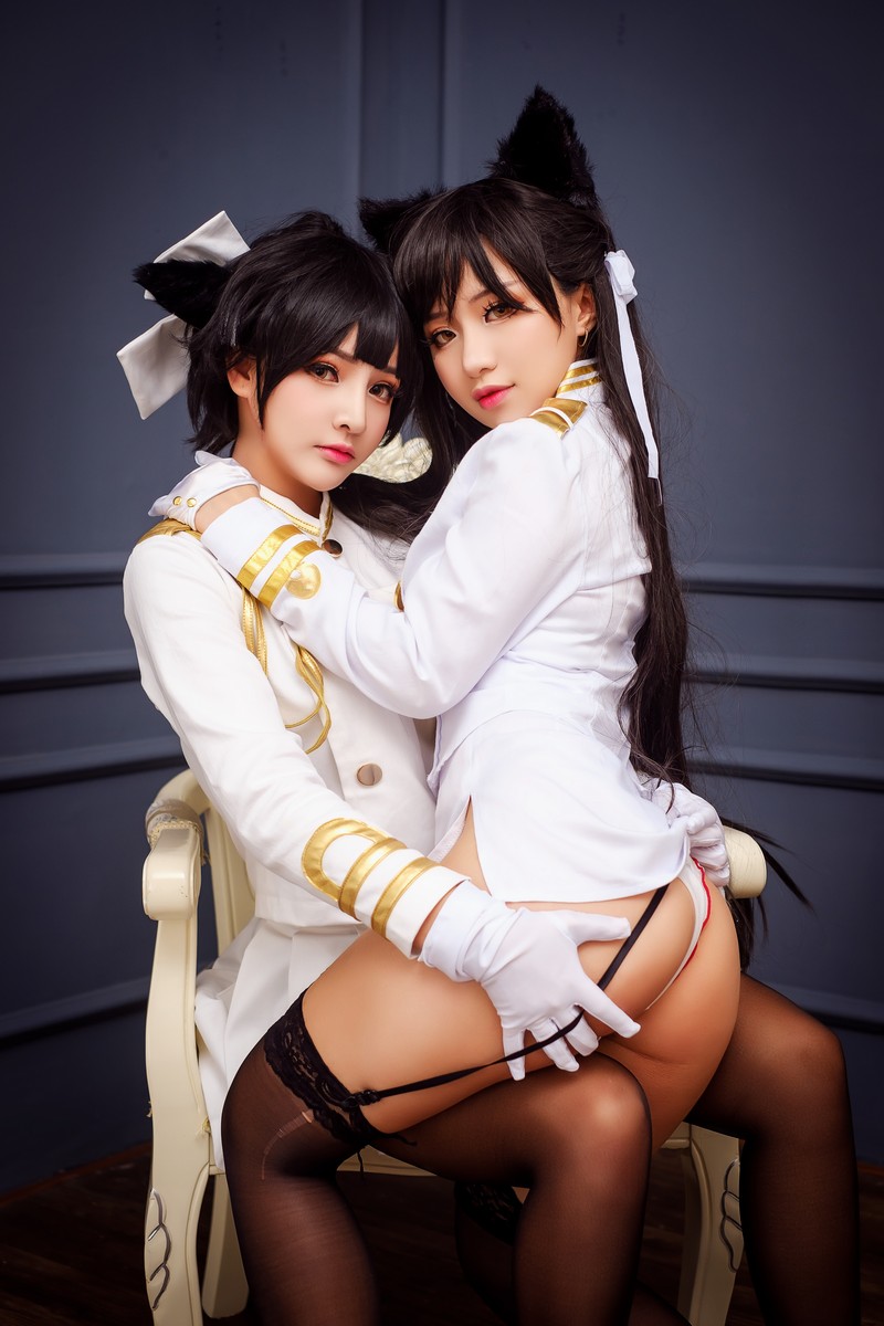 MiMi Chan 高雄 × 爱宕 Cosplay 碧蓝航线双人写真【23P-66M】插图4