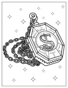 Assignment 2 Slytherin's Locket Coloring Page
