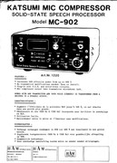 KATSUMI MC-902 MIC COMPRESSOR *ka loading Mike compressor