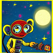01. 07886-948574399-monkey astronaut, bright, bright, bright, bright