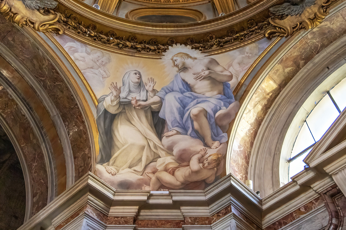 _27A3120-SANTA SABINA-CAPPELLA SX-SANTA CATERINA-CUPOLA