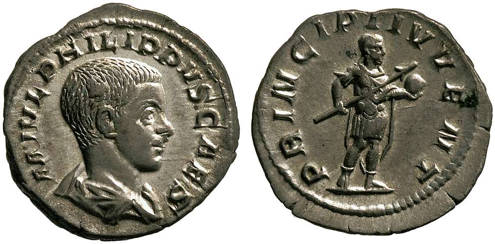 Los últimos denarios Romanos y los denarios Romanos de cobre "Limes". 74267