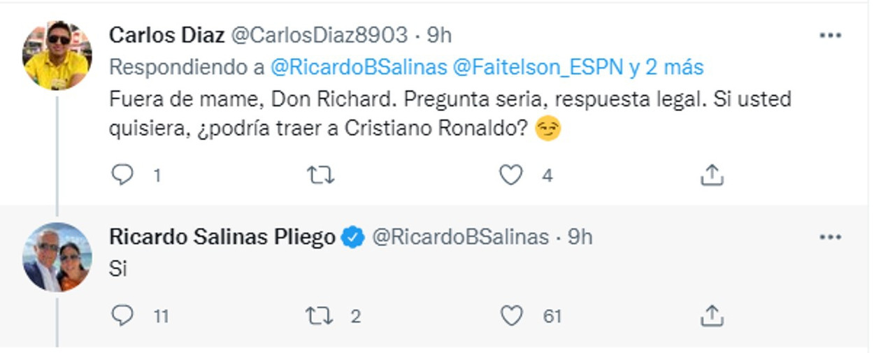 ¿Ricardo Salinas busca fichar a Cristiano Ronaldo en Mazatlán?