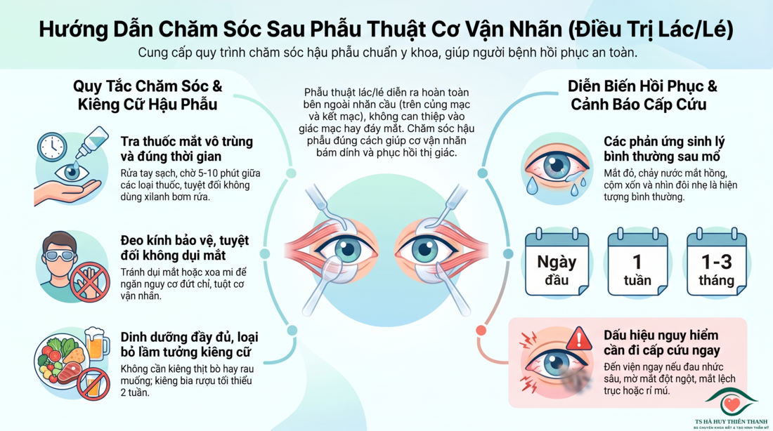 7.1. Phẫu thuật Cơ vận nh&atilde;n (Điều trị l&aacute;c/l&eacute;)