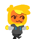 Broth, an orange, humanoid goo creature, running.