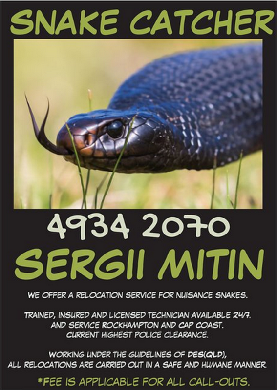 Central QLD Snake Catcher Mitin Connect