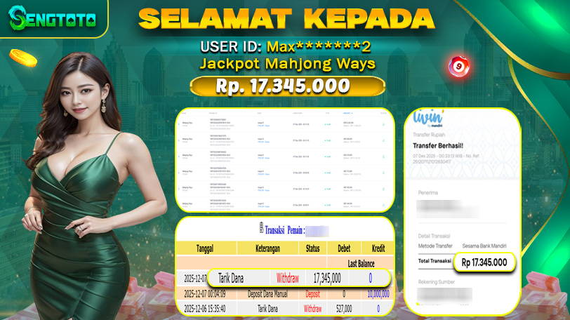 BUKTI PEMBAYARAN SLOT MAHJONG WAYS