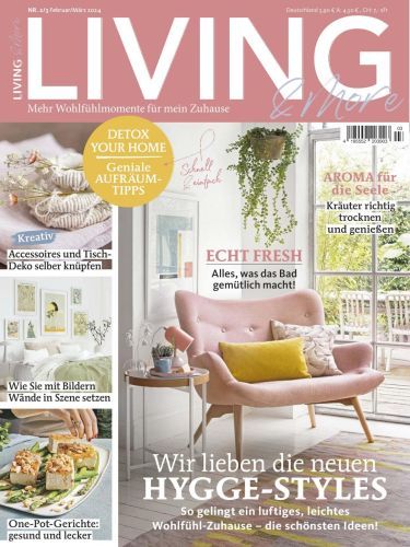 Cover: Living and More Magazin No 02-03 Februar-März 2024