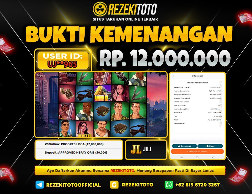 BUKTI KEMENANGAN 06 JULI 2025 WILD HOLD 12 JUTA