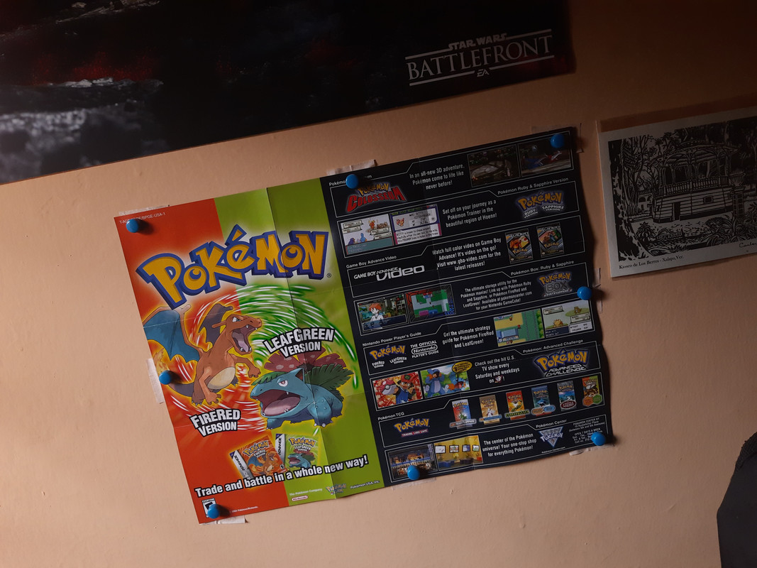 3Dのポケモンルビー・サファイアの販促ポスター手に入れた！ : r