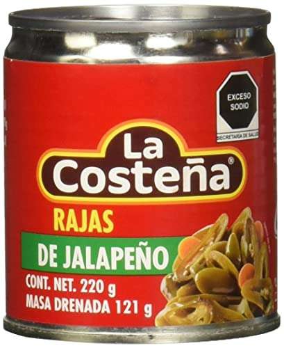 Amazon: La Costeña Chile Jalapeño Rajas, 220 g 
