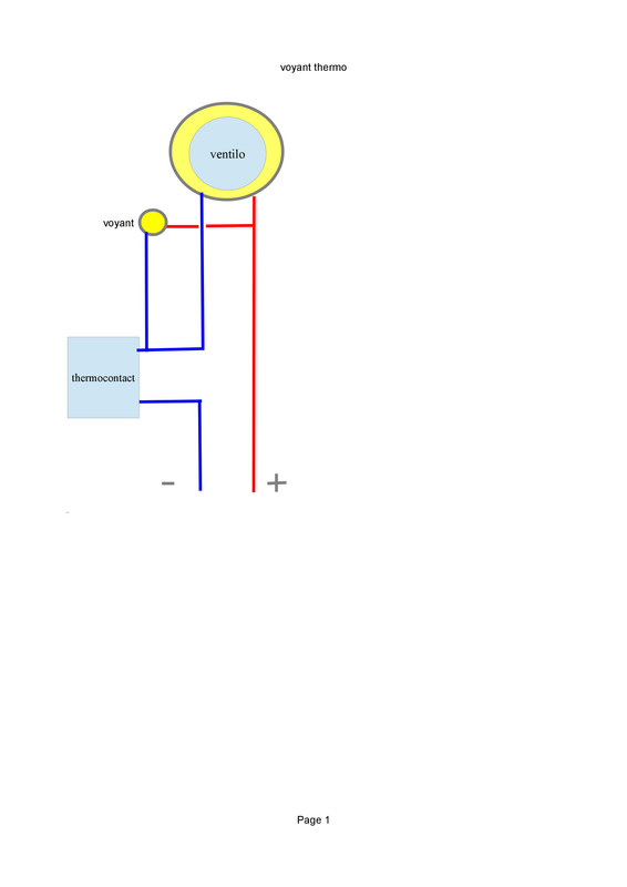 ventilateur avec voyant-