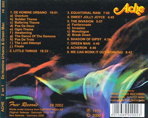 Ache - De Homine Urbano | Green Man [Reissue 2000] (1970 | 1971) Lossless