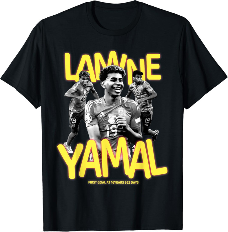 Lamine Yamal – First goal at 16 Years 362 Days Old Unisex T-Shirt