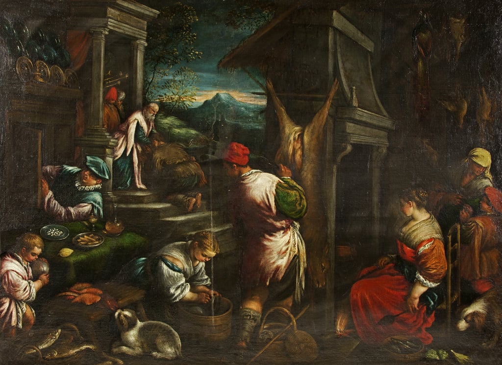 6-Leandro-da-Ponte-Bassano-The-Return-of-the-Prodigal-Son-c1577-88-oil-on-canvas-Meister-Druck