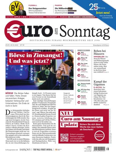 Cover: Euro am Sonntag Finanzmagazin No 39 vom 29  September 2023